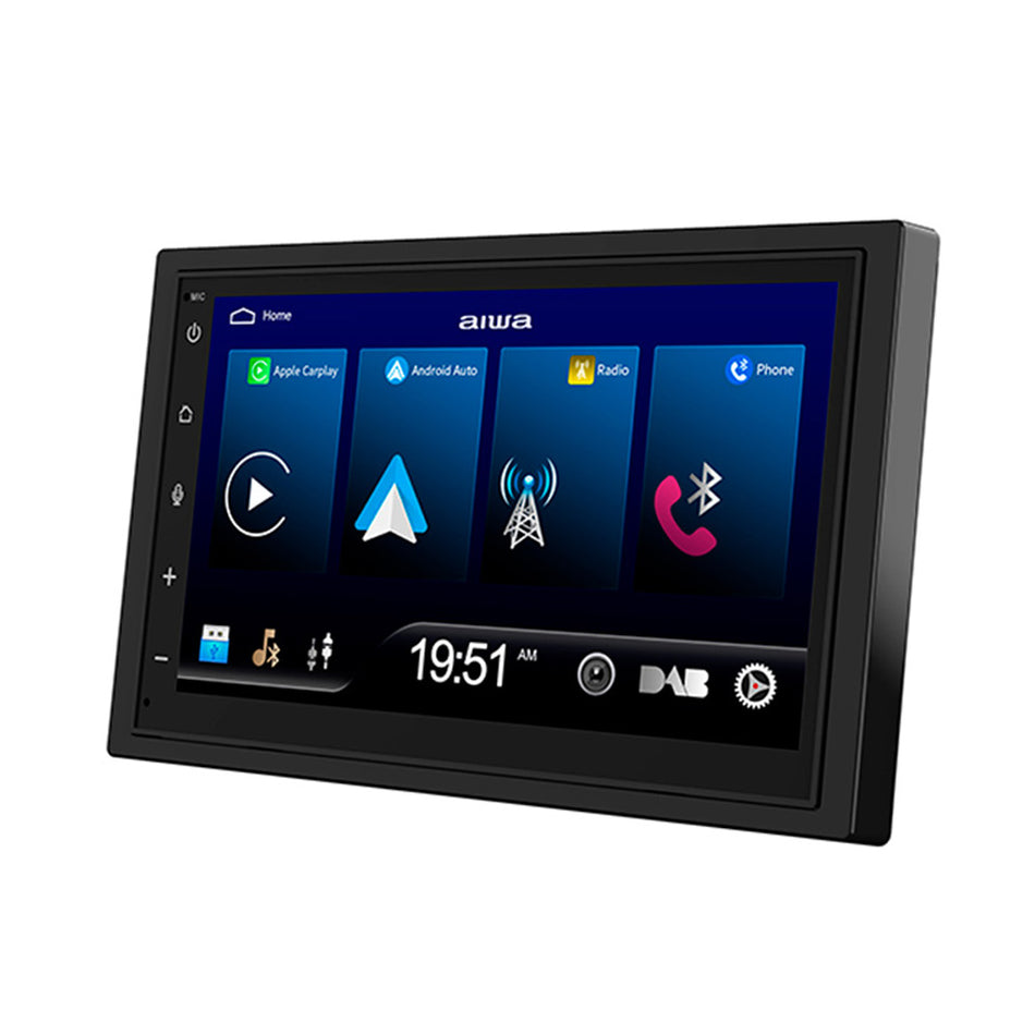 Aiwa Advanced In Car Entertainment System Bt/Dab/Android Auto/Tft Lcd Display 4 C Hx40 W
