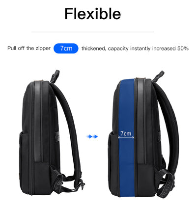 ARCTIC HUNTER τσάντα πλάτης B00410 με θήκη laptop 15.6", πτυσσόμενη, 21L, μαύρη