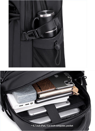 ARCTIC HUNTER τσάντα πλάτης B00531 με θήκη laptop 15.6", 25L, γκρι