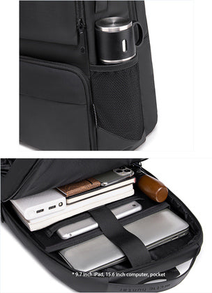 ARCTIC HUNTER τσάντα πλάτης B00532 με θήκη laptop 15.6", USB, 28L, γκρι