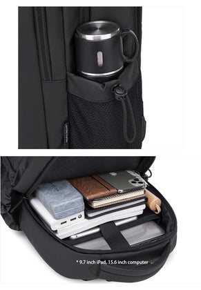 ARCTIC HUNTER τσάντα πλάτης B00534 με θήκη laptop 15.6", 21L, γκρι