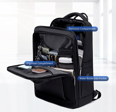 ARCTIC HUNTER τσάντα πλάτης B00550 με θήκη laptop 15.6", 23.5L, μαύρη