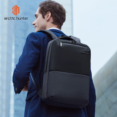 ARCTIC HUNTER τσάντα πλάτης B00681 με θήκη laptop 15.6", 11L, γκρι