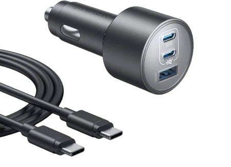 ANKER CAR CHARGER 3 PORT 167,5W WITH 1m CABLE