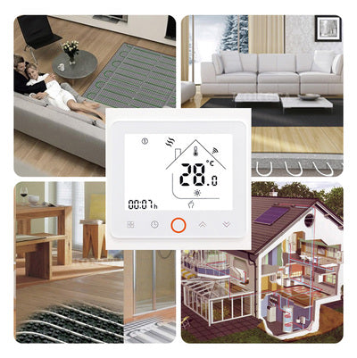 Θερμοστάτης αερίου BHT-002-GC, χωνευτός, λευκός