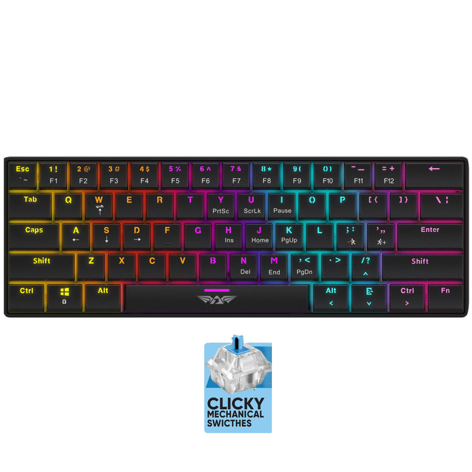 Armaggeddon Low Profile Modular Mech. Keyboard Smk 1 C Psychsparrow Blue Swith Black Clicky