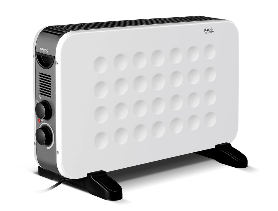 BRUNO Θερμοπομπός BRN-0206, 2000W, Με Θερμοστάτη & Ανεμιστήρα, Λευκός