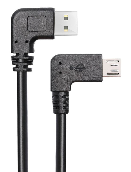 POWERTECH καλώδιο USB σε USB Micro CAB-U133, 90°, Easy USB, 1m, μαύρο