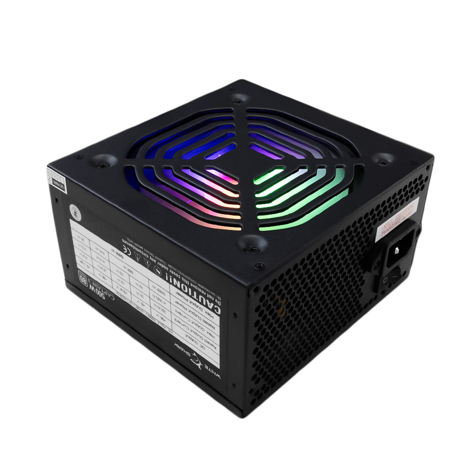 White Shark Power Supply Gpsu W500 F 500 W 80+ Rgb