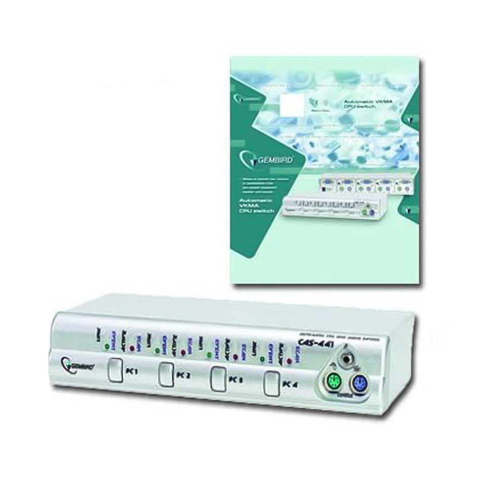 Gembird Automatic Cpu And Audio Switch 4 Pcs