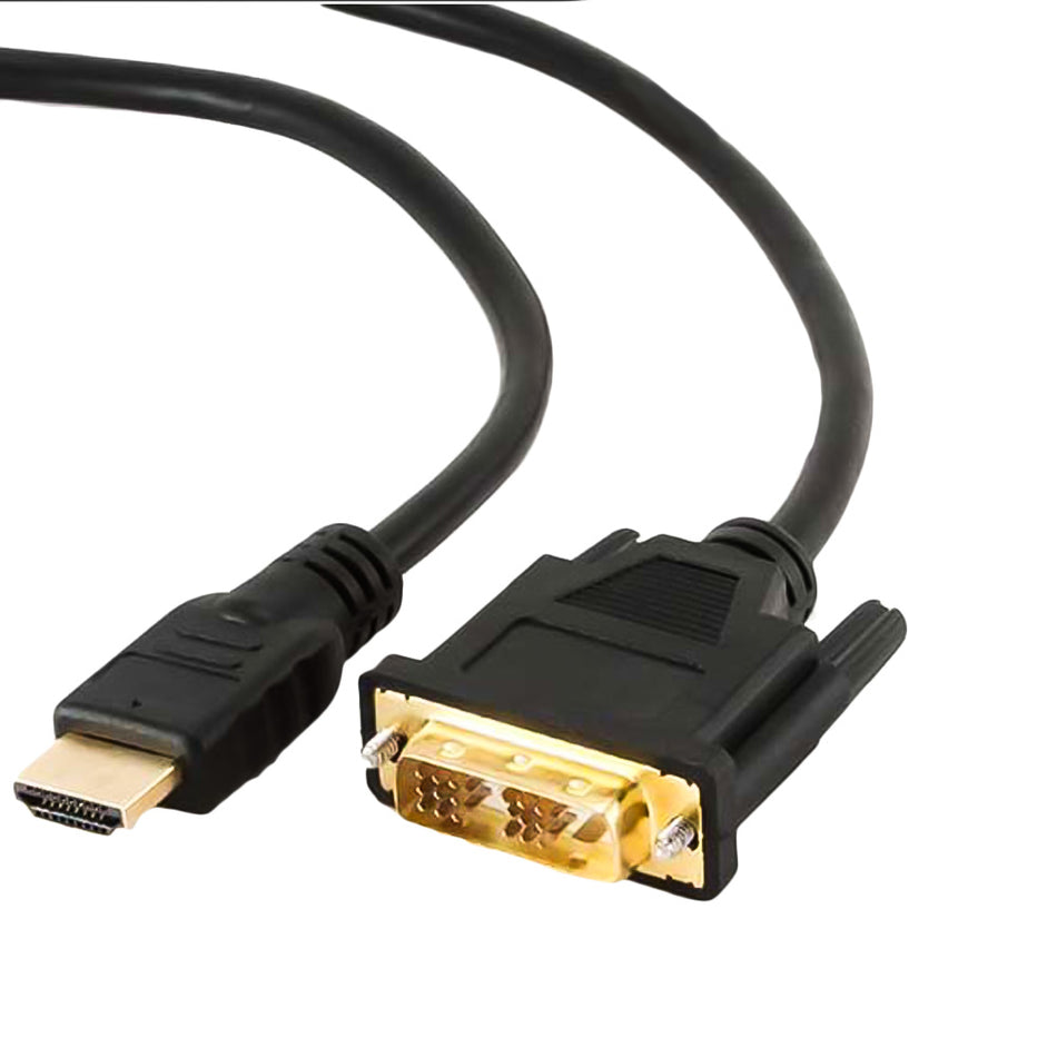 CABLEXPERT HDMI TO DVI M/M CABLE WITH GOLD-PLATED CONNECTORS 1,8m