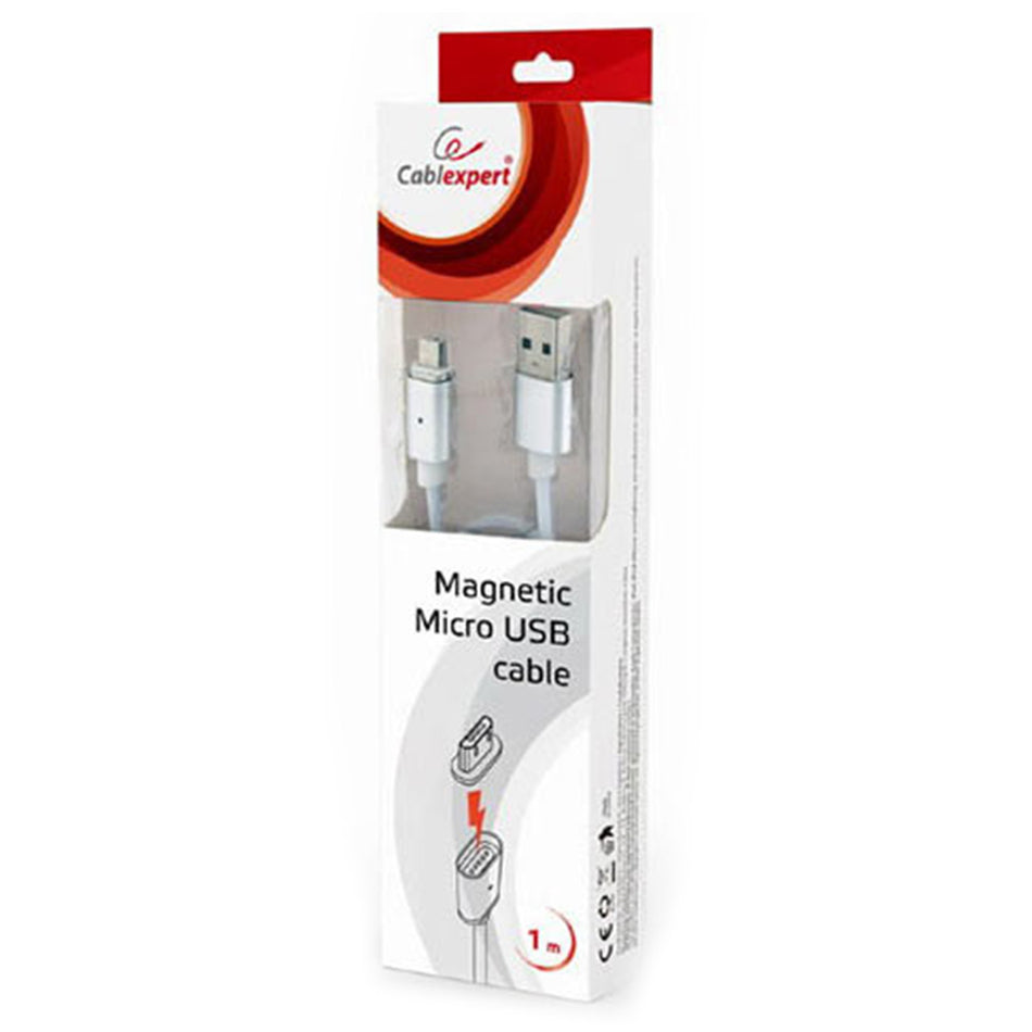 Cablexpert 3 In 1 Magnetic Cable 1 M Micro Usb Lightning Type C Retail Pack Silver