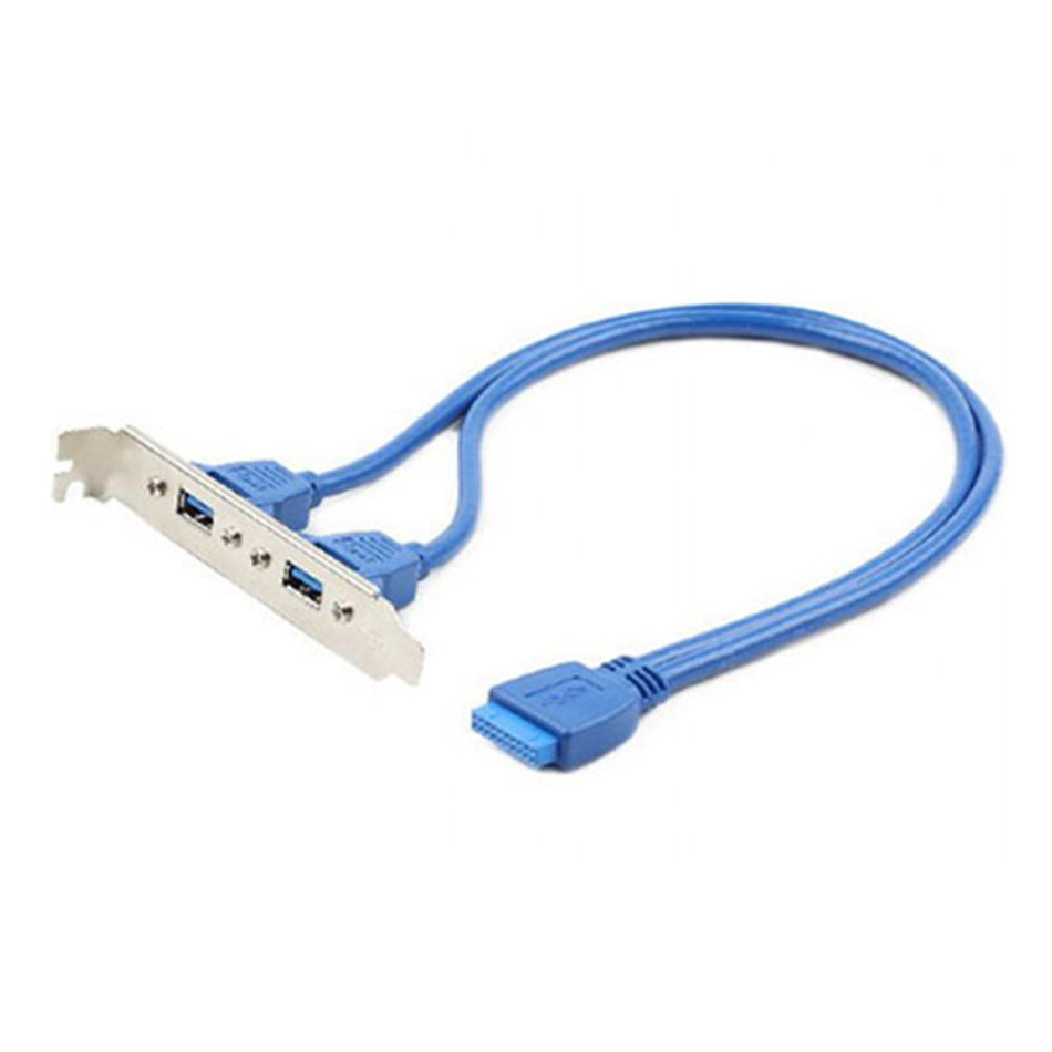 CABLEXPERT DUAL USB 3.0 RECEPTACLE ON BRACKET