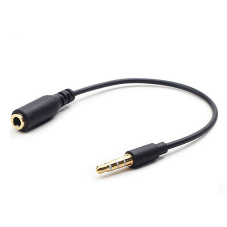 Cablexpert 3,5mm 4-Pin Audio-Cross-Over-Adapterkabel Schwarz