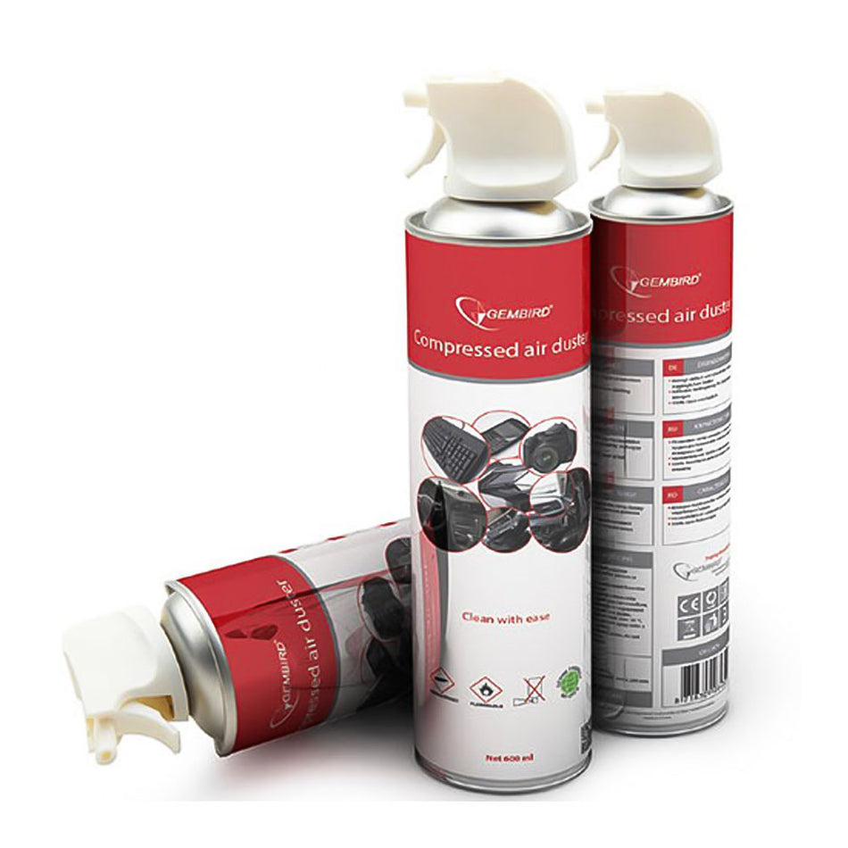 Gembird Compressed Air Duster Flammable 600 Ml