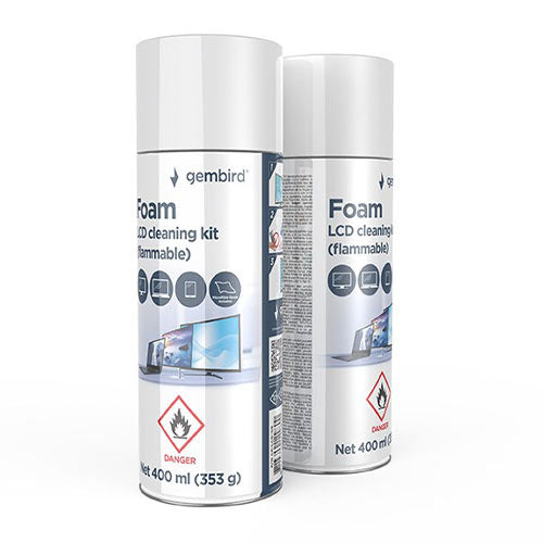 Gembird Foam Lcd Cleaning Kit (Flammable) 400 Ml