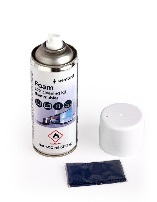 Gembird Foam Lcd Cleaning Kit (Flammable) 400 Ml
