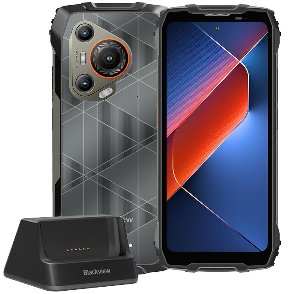 Blackview Dual 5 G Rugged Smartphone (8 Gb+256 Gb) Bl7000 Nfc With Charging Dock Black