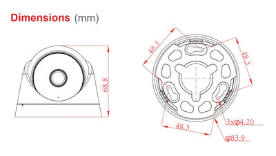 LONGSE υβριδική κάμερα CPSATHC200FPE, 2.8mm, 5MP, AOC, IR έως 20m