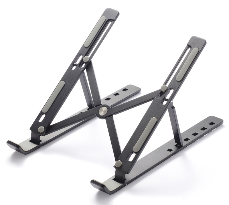 CABLETIME μεταλλική βάση laptop CT-LS01-AB, 15.6", ρυθμιζόμενη, μαύρη