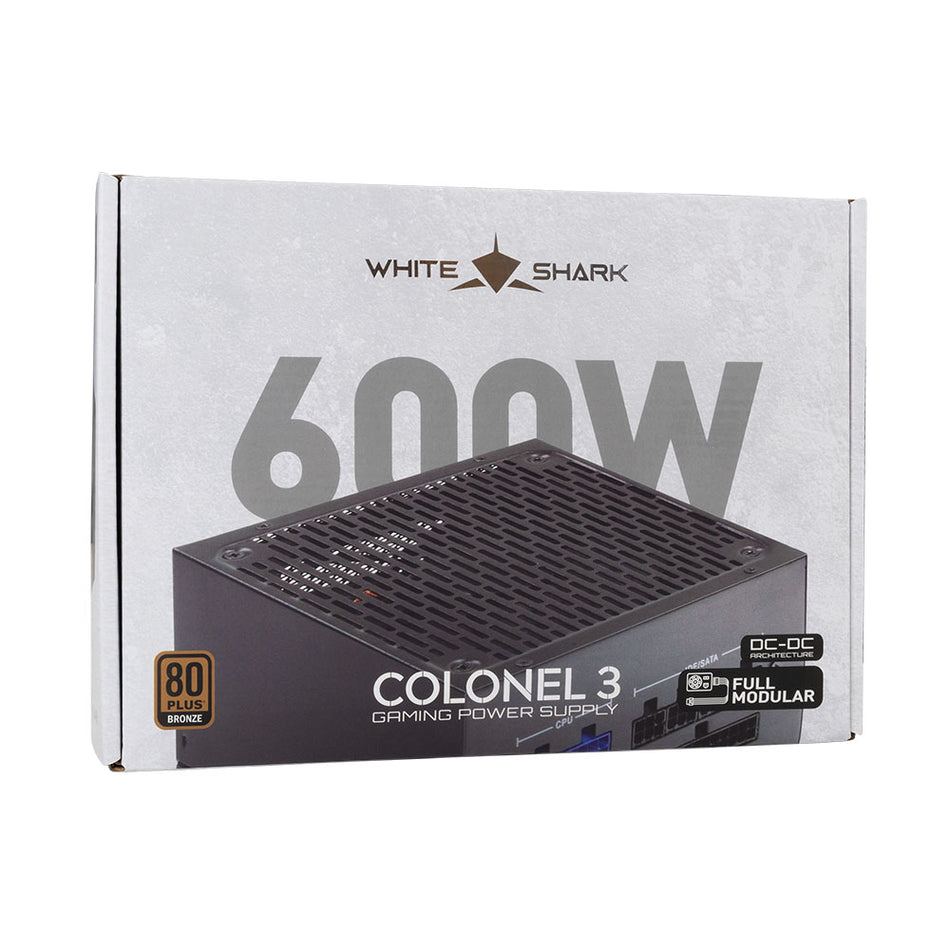 White Shark Psu 600 W Colonel 3 80 Plus Bronze Full Modular