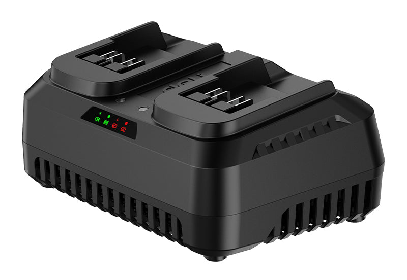 DELI φορτιστής μπαταριών εργαλείων μπαταρίας DE-CD20D4, 2 θέσεων, 20V 4A