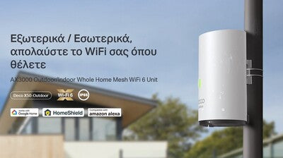 TP-LINK Whole Home Mesh Deco X50-Outdoor AX3000 Dual-Band Wi-Fi 6, Ver.1