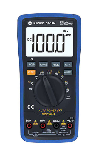 SUNSHINE ψηφιακό πολύμετρο DT-17N, AC 700V/DC 1000V, AC/DC 10A