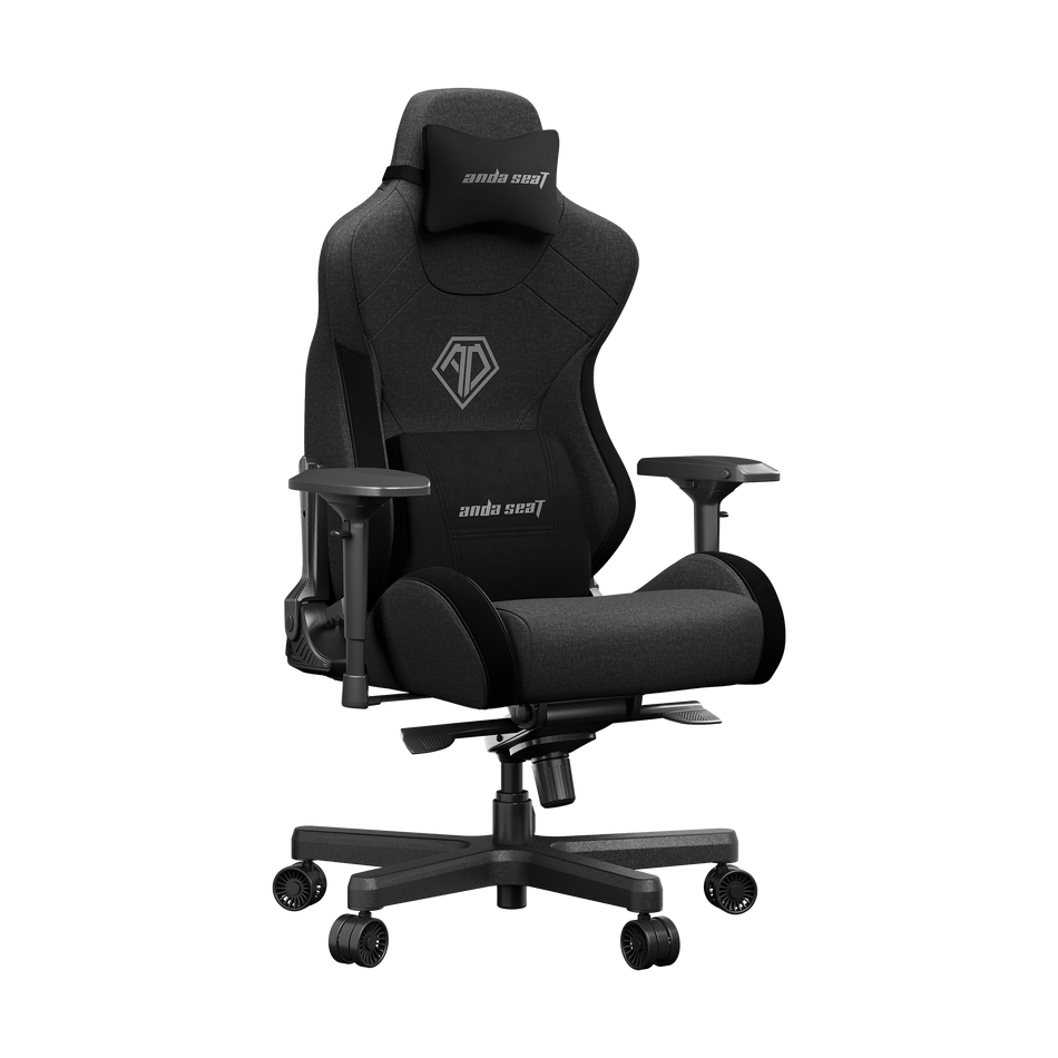 ANDA SEAT Gaming Chair T-PRO II Dark Grey/ Black FABRIC with Alcantara Stripes