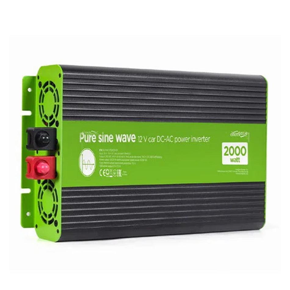 Energenie 12 V Pure Sine Wave Car Dc Ac Power Inverter 2000 W