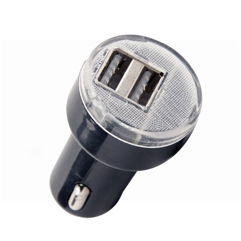 Energenie 2 Port Usb Car Charger 2.1 A Black