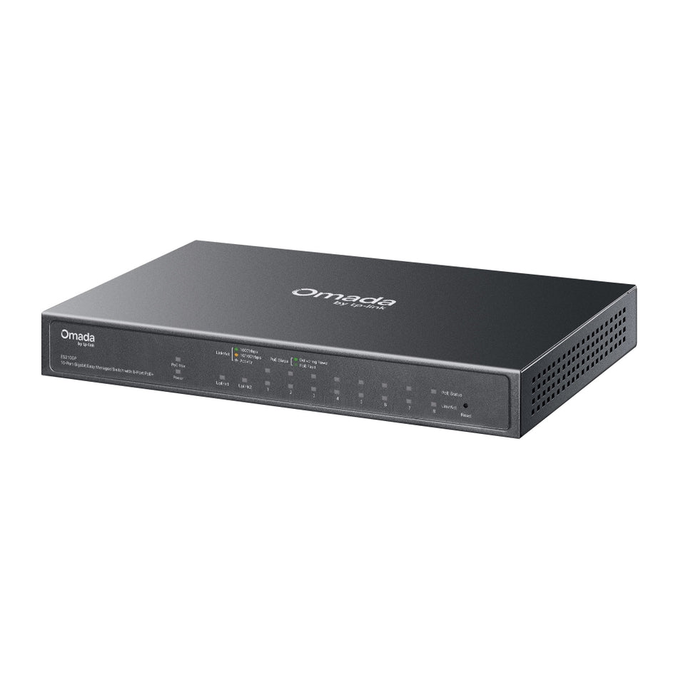 TP-LINK SWITCH OMADA ES210GP  8 PoE+, Gigabit Managed Switch