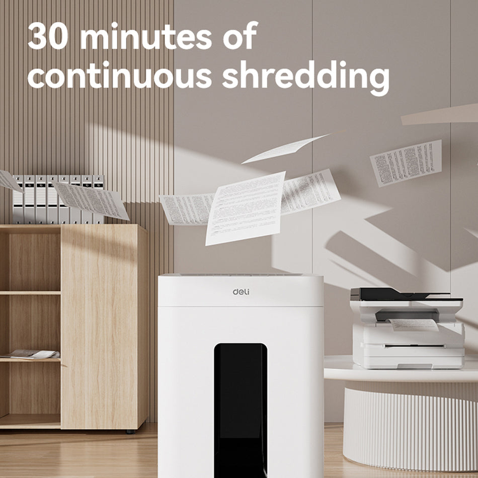 DELI P5 ULTRA SILENCE PAPER SHREDDER 23L WHITE
