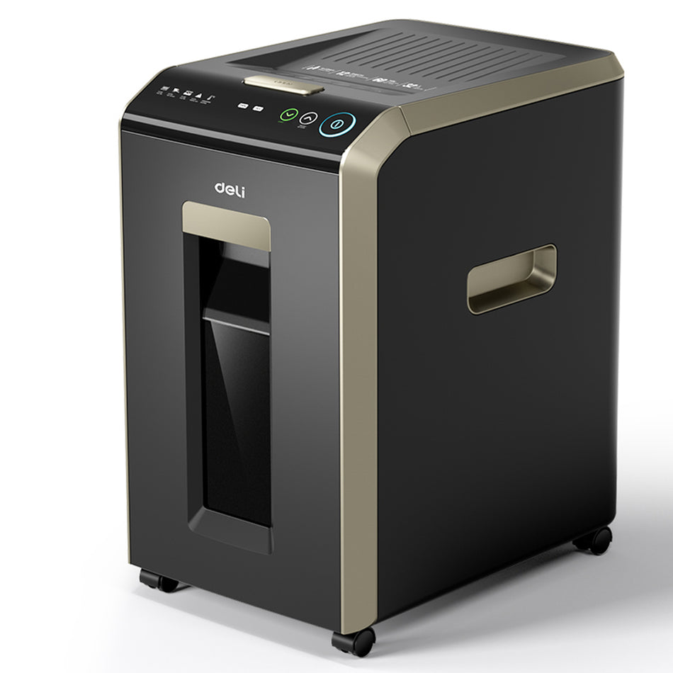 DELI P4 200 SHEETS AUTO FEED SHREDDER 32L BLACK