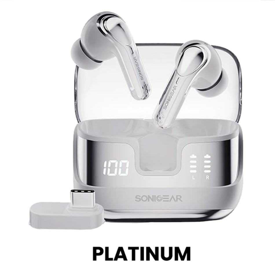 Sonicgear Dual Mode 2.4 G/Bt5.4 Superior 4 Mics Anc/Enc Earpump Xp2 Platinum