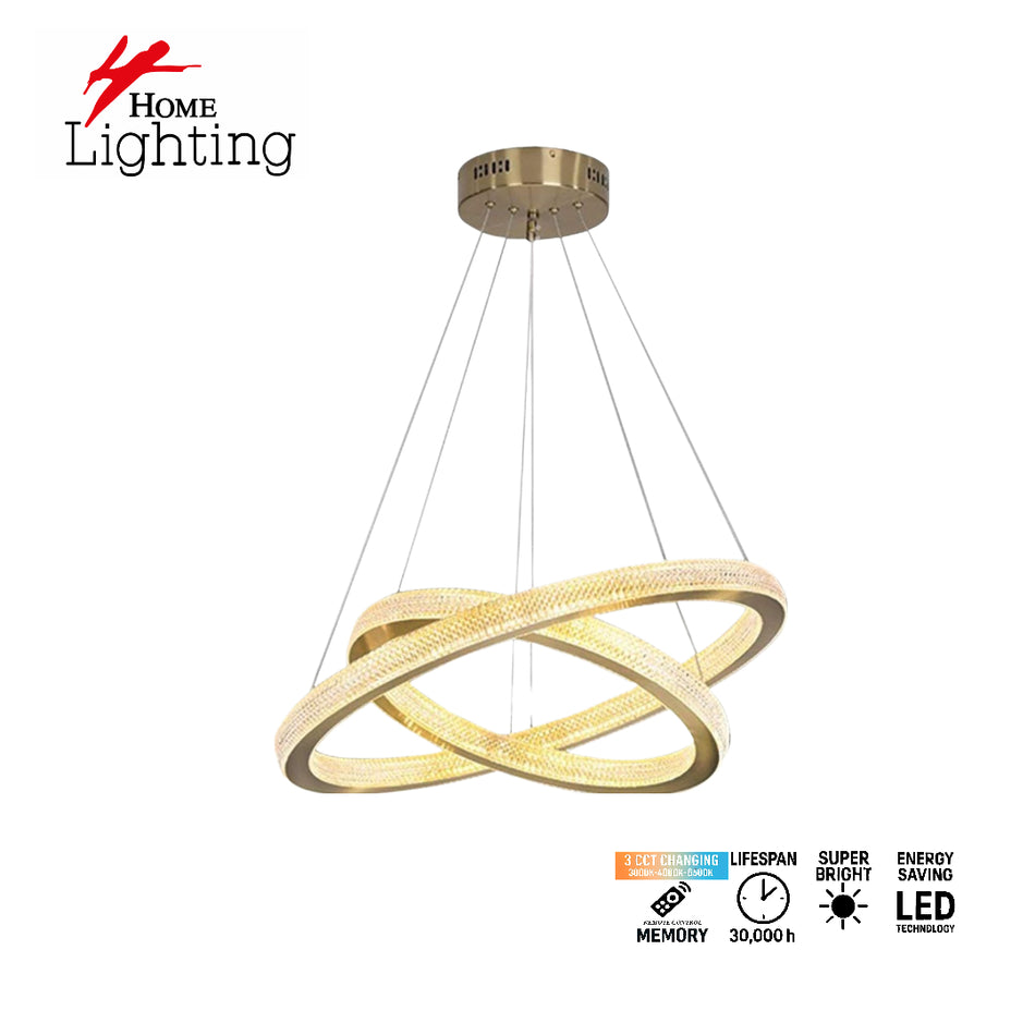 SE LED 60+80 ELYSIA GOLD MATTE 147W 3CCT WITH REMOTE CONTROL+MEMORY IP20 2 YEARS WARRANTY A2