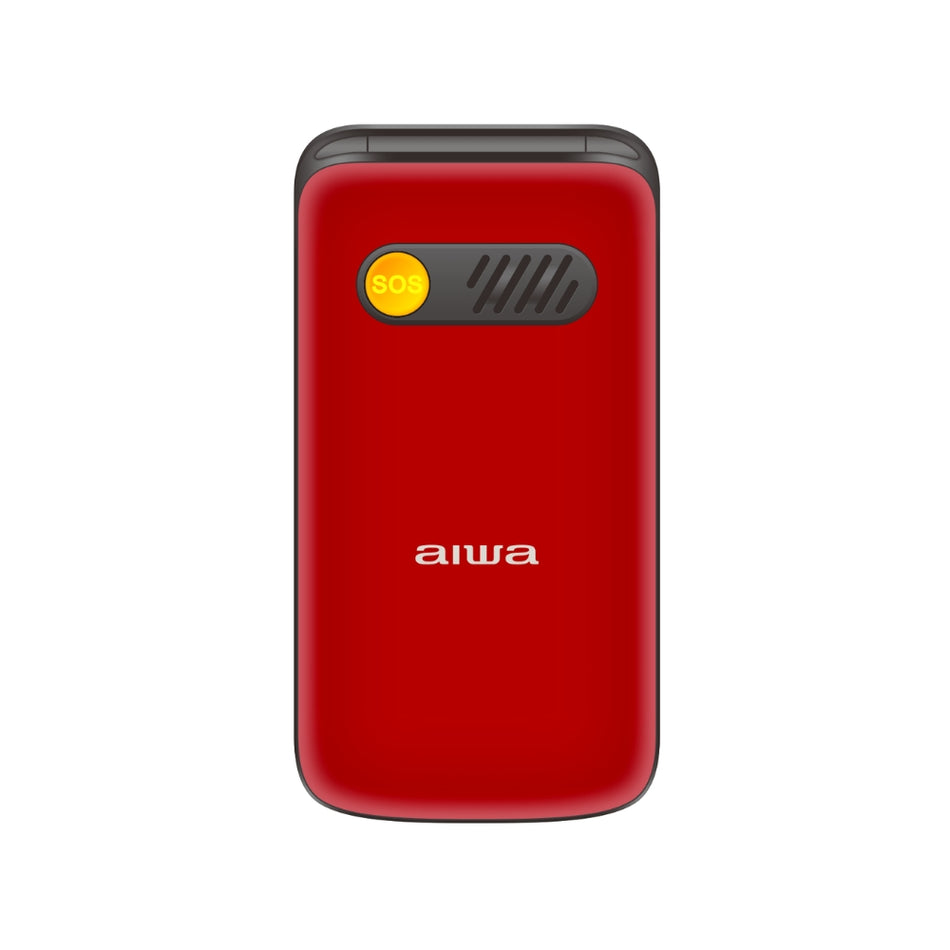 AIWA SLIM BT CLAMSHELL 4G FLIP-STYLE DUAL SIM PHONE RED