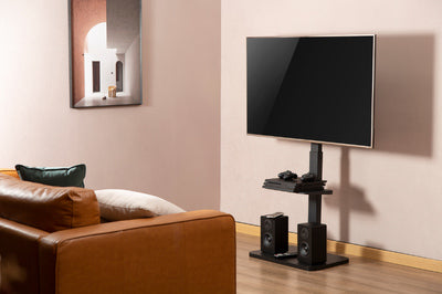 BRATECK βάση τηλεόρασης δαπέδου FS32-46, 37-75", έως 40kg, με ράφι