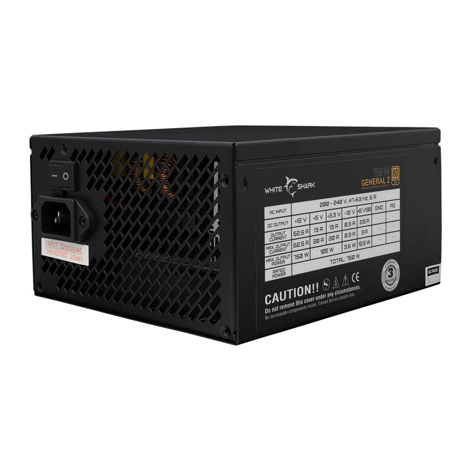White Shark Psu 750 W General 2 Gpsu 750 W 80 Plus Gold Full Modular