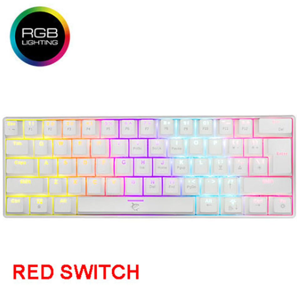 White Shark Mechanical Keyboard Red Switch Gk 004211 White