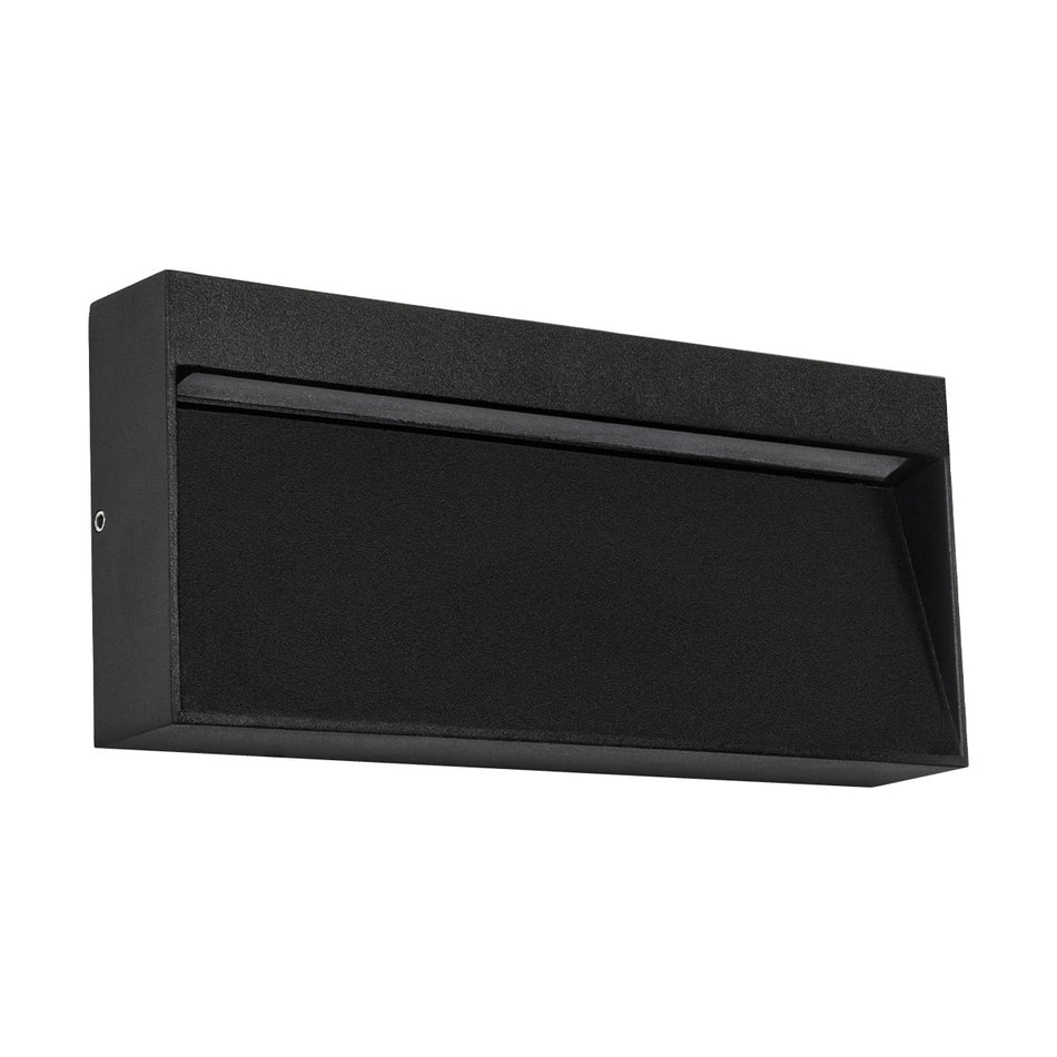 STEPINI GLB-103-0036 Φωτιστικό Σκαλοπατιού / Διαδρόμου LED 9W 810lm 45°  Αδιάβροχο IP65 Θερμό Λευκό 2700K - Sanan SMD Chip - Μαύρο Ματ - Μ20 x Π3 x Υ9cm - 3 Χρόνια Εγγύηση