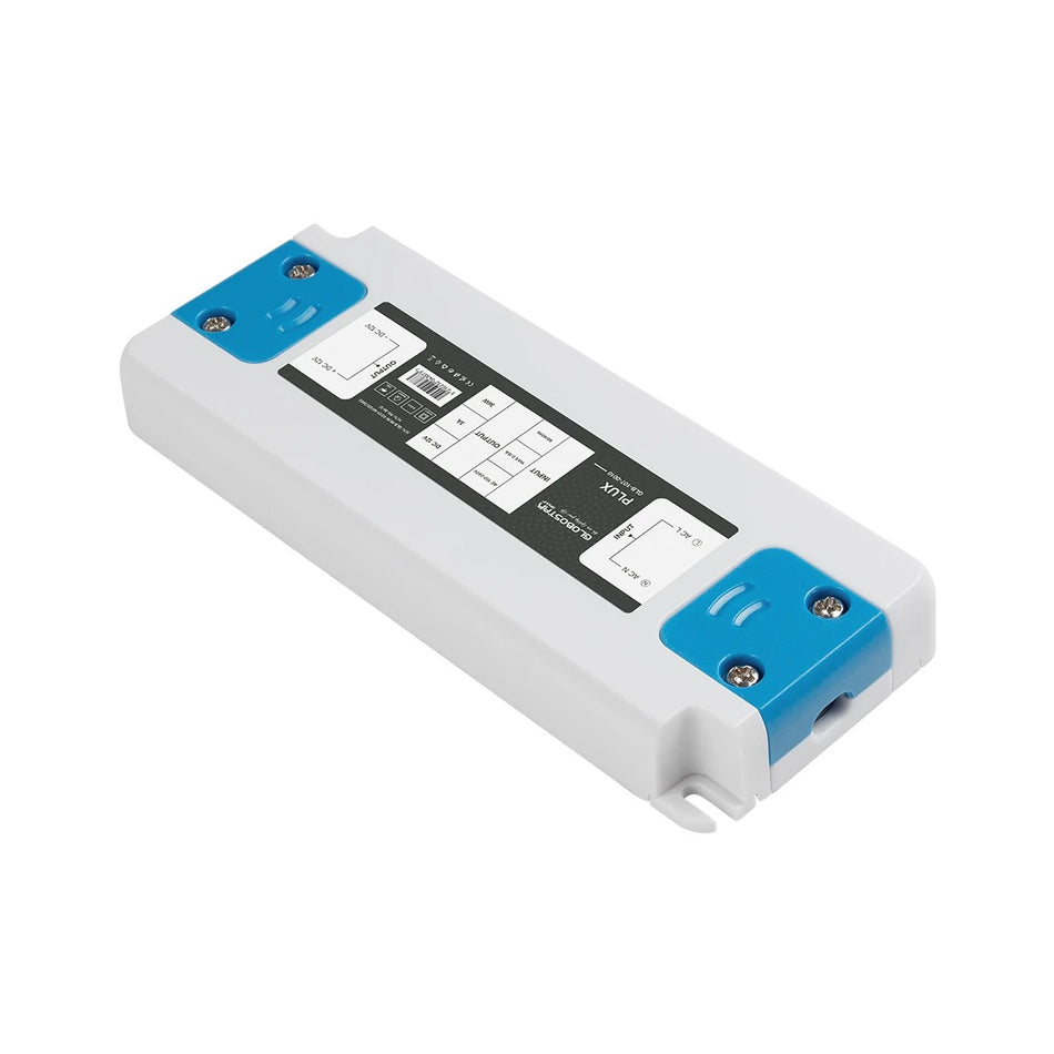 PLUX GLB-107-0010 Τροφοδοτικό/Μετασχηματιστής Class II SELV 36W 3A  σε DC 12V IP20 - Λευκό Ματ - Μ12.8 x Π5 x Υ1.5cm - 3 Χρόνια Εγγύηση