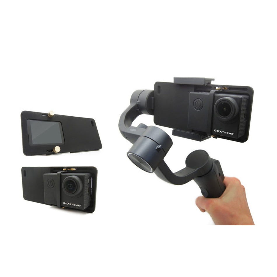Goxtreme 2 In 1 3 Axis Dual Gimbal Gx4 With Tracker For Smartphones/Action Cameras