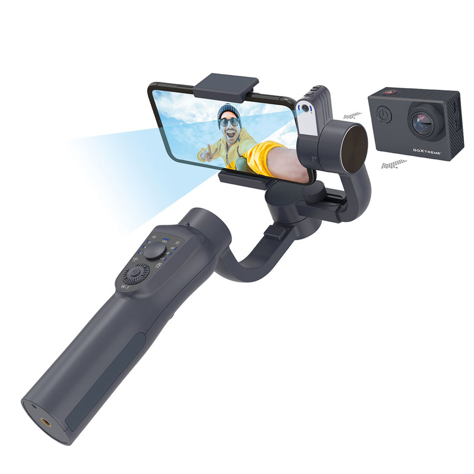 Goxtreme 2 In 1 3 Axis Dual Gimbal Gx4 With Tracker For Smartphones/Action Cameras