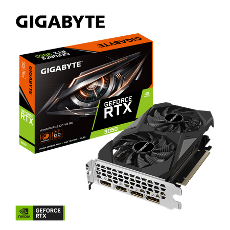GIGABYTE VGA GV-N3050WF2OCV2-6GD, 6GB , GDDR6
