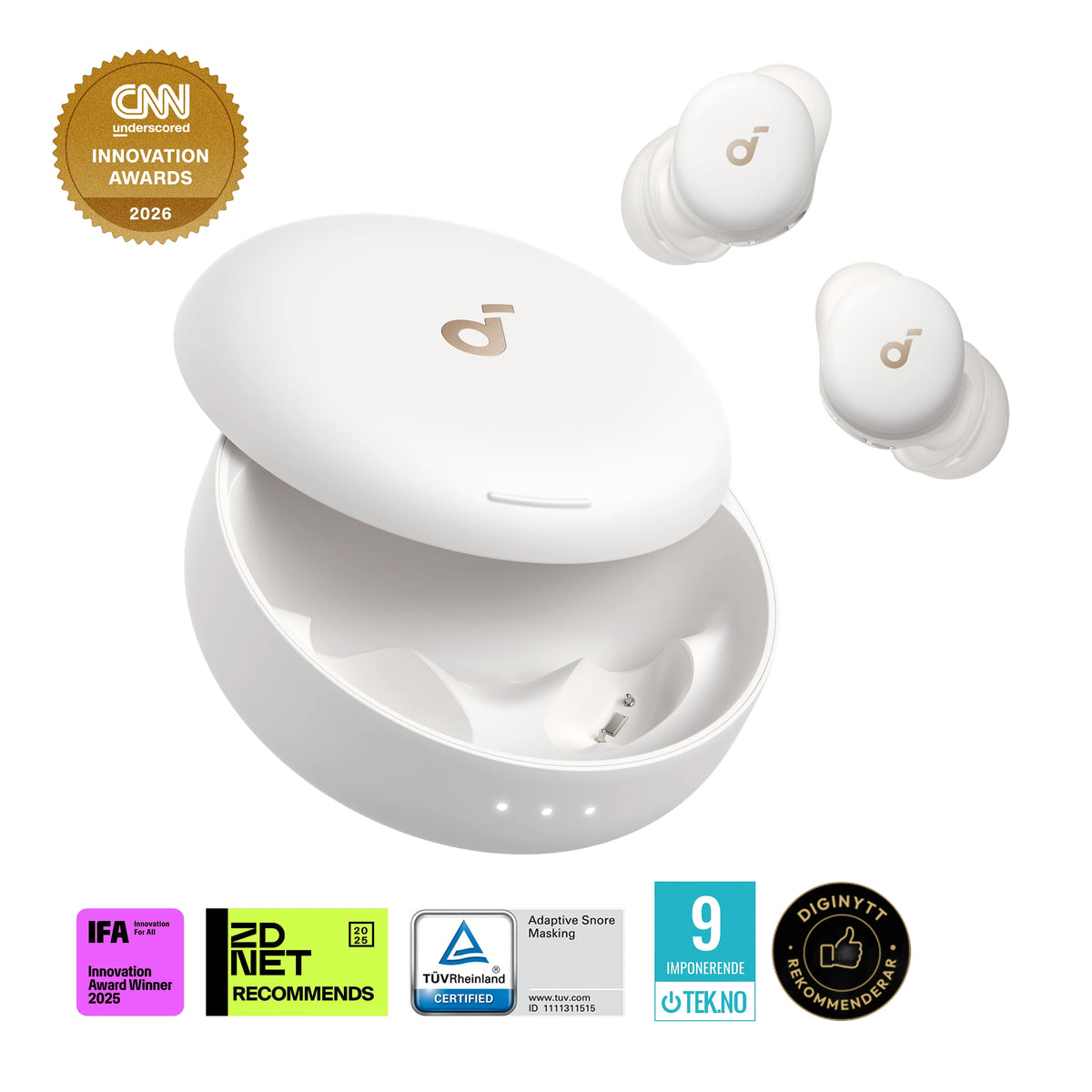 ANKER SOUNDCORE SLEEP A30 EARPHONES WHITE