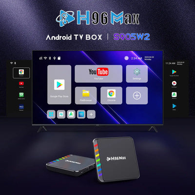 H96 MAX TV Box W2, 4K, S905W2, 4/32GB, WiFi 6, Bluetooth, Android 11