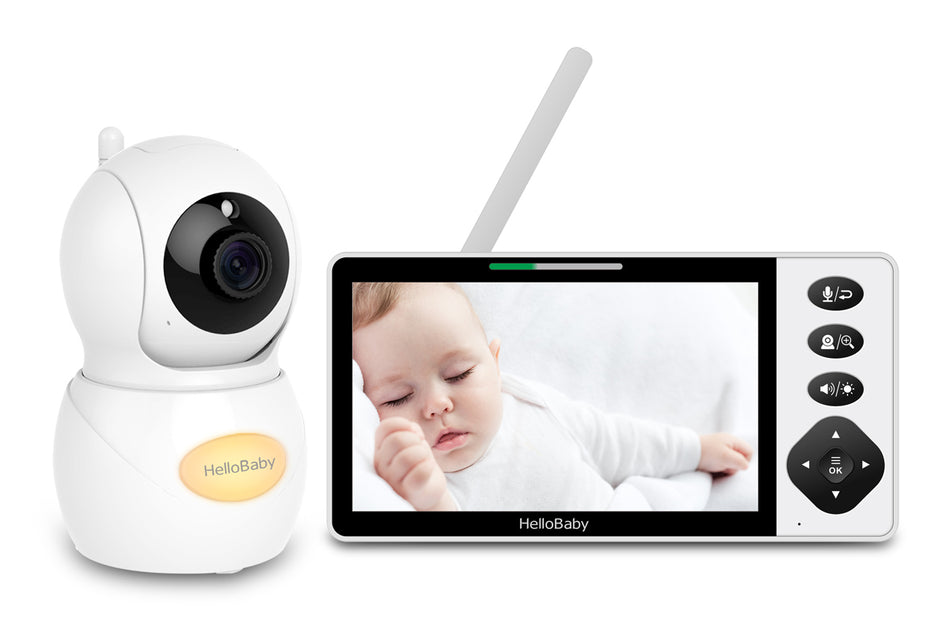 HELLOBABY ενδοεπικοινωνία μωρού HB6084L με κάμερα & οθόνη 5.5", 720p, PTZ