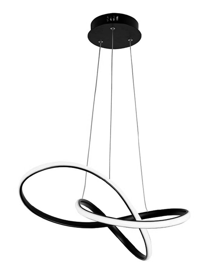 POWERTECH LED φωτιστικό οροφής HLL-0180, 50W, 4000K, Φ60cm x 120cm, μαύρο