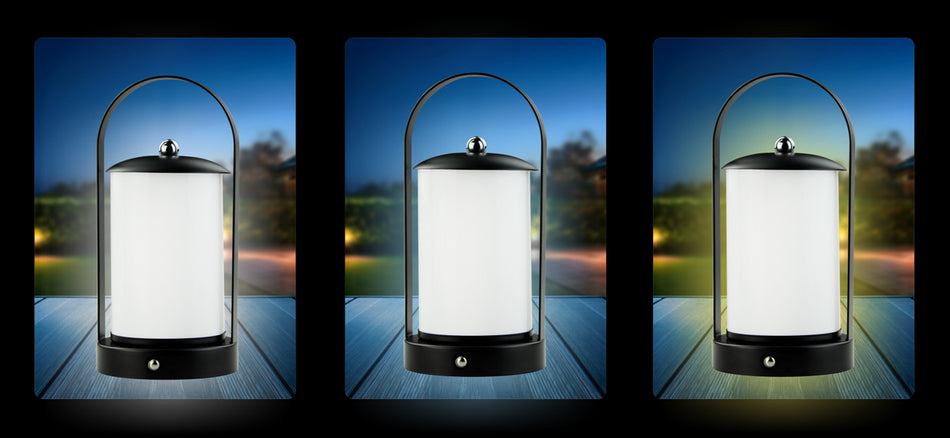 POWERTECH LED επιτραπέζιο φωτιστικό HLL-0192 με λαβή, ρυθμιζόμενο, επαναφορτιζόμενο, μαύρο